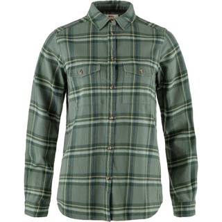 Fjällräven Women's Övik Heavy Flannel Shirt Skjorte Damer størrelse XS farve olivengrøn