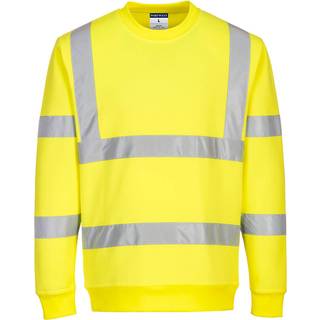 Eco hi-vis sweatshirt - Gul (Størrelse: L)
