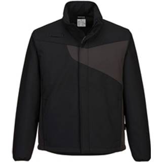 PW2 softshell jakke (2 lags) - Sort/Zoomgrå (Størrelse: Medium)