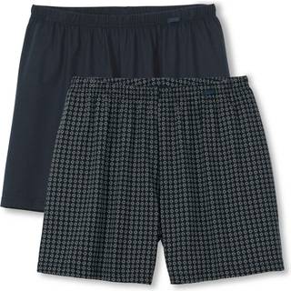 CALIDA Herren Boxershorts blau Reine Baumwolle Gemustert,unifarben