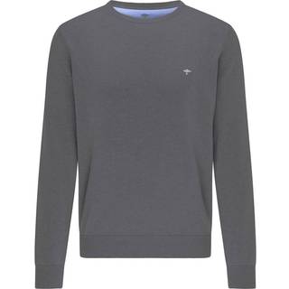 Fynch-Hatton Herren Pullover grau unifarben