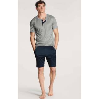 Calida Circular Night Short Pyjama - Grey/Blue - Small