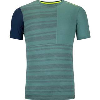 Ortovox 185 Rock'N'Wool Short Sleeve Merino undertøj Herrer størrelse M farve turkis