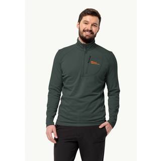 Jack Wolfskin Kolbenberg Half Zip Fleecejakke Herrer størrelse XL farve grå/blå