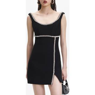 Self-Portrait Embellished minidress - black - L