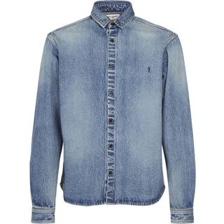 Saint Laurent Cassandre denim shirt - blue - EU 41