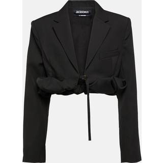 Jacquemus La Veste Croissant virgin wool jacket - black - S