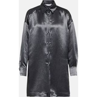Max Mara Leisure Bacio satin shirt - grey - M-L
