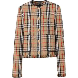 Burberry Cotton and wool-blend jacket - multicoloured - S/M