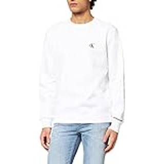 Cotton Blend Fleece Sweatshirt - White - S