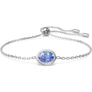 Constella Armband, Oval-Schliff, Blau, Rhodiniert