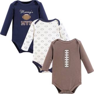 Hudson baby unisex baby bomuld langærmet bodysuits fodbold MVP 0-3 måneder