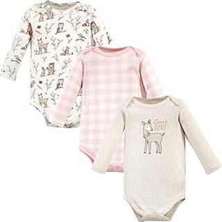 Hudson baby unisex baby bomuld langærmet bodysuits fortryllet skov 0-3 måneder