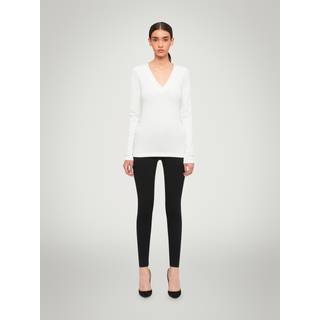 Wolford AURORA TURTLENECK TOP LONG SLEEVES 1300 White Large
