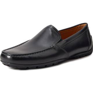 GEOX Herren Mokassins schwarz Glattleder