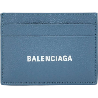 Balenciaga Cash leather card holder - blue - One Size