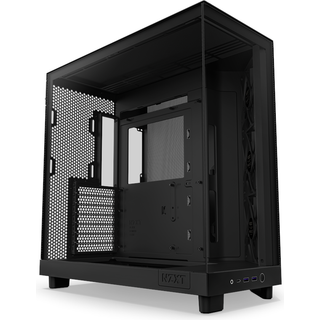 NZXT H6 Flow Compact Dual Chamber - Matte Black - Kabinet - Miditower - Sort