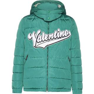 VALENTINO HOODED DOWN JACKET Size: 50, colour: GREEN