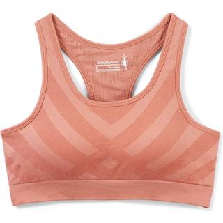 Smartwool Merino Sport Seamless Racerback Bra, XS - Komfortabel sportsbh til damer i rød