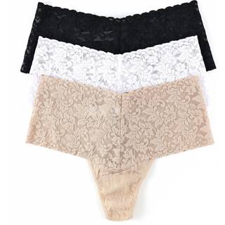 Hanky Panky 3-pak Retro Lace Thong - Mixed - One Size