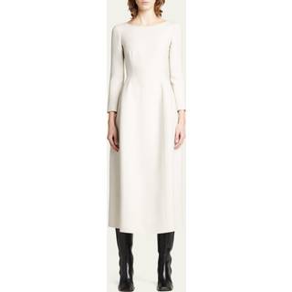The Row Lilibet wool and silk midi dress - white - XL