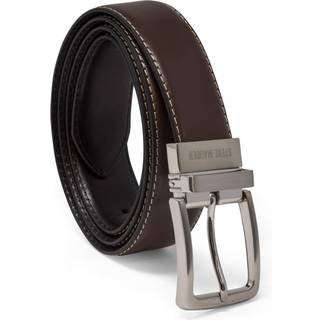 Steve Madden mænds kjole afslappet hver dag læderbælte brunt/sort 34