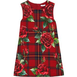 Dolce&Gabbana Kids Printed cotton-blend dress - multicoloured - Y 2