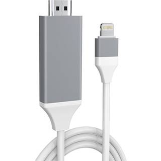 Full HD Lightning til HDMI AV Adapter - iPhone, iPad, iPod - Hvid