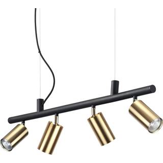 Ideal Lux hængelampe Dynamite messing/sort metal 4 lyskilder.