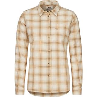Fjällräven Övik Flannel Shirt Woman-chalk white / dune beige-XL