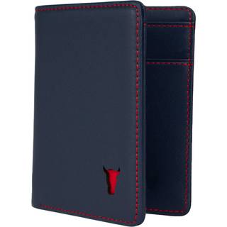 Bifold Leather Wallet (with RFID Protection) - Navy Blue