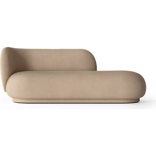 Ferm Living Rico Brushed Divan Venstre - Hjørnesofaer & Divansofaer Polyester Sand - 100256204