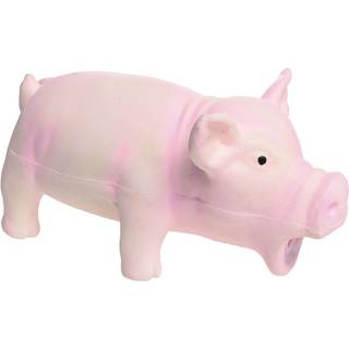 Latexlegetøj gris small 17 cm ass. farver