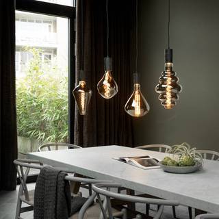 Calex Vienna LED-pære E27 6 W dim 1.800 K titan 6W LED Vienna, dæmpbar