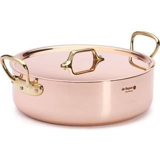 de Buyer Inocuivre Bräter 28 cm / 5,5 L - Kupfer mit Messinggriffen