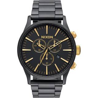 Nixon A3861041-00 The Sentry Sort/Stål Ø42 mm
