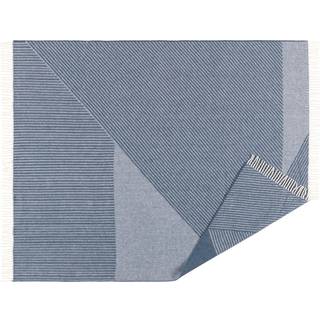 NJRD Stripes uldplaid 130x185 cm Blå