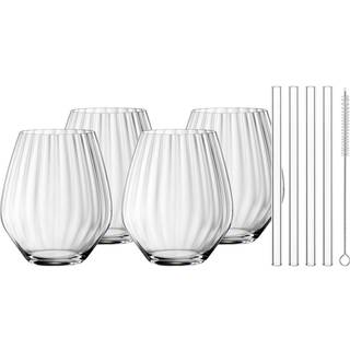 Nachtmann Taste Good Glass With Straw 4-pack - Tumblers Krystalglas Klar - 104367
