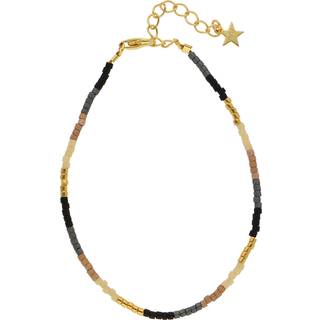 Kira Armbånd, Gold Plated/Blackie, 16+3 cm
