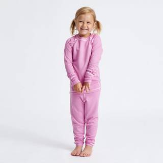 Isbjörn of Sweden Kids' Husky Longjohn Baselayer Frostpink, 98/104