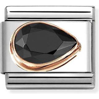 Nomination Charm - COMPOSABLE CLASSIC FACETTIERTE CZ-TROPFEN (Rechts) - 430606/011 - schwarz