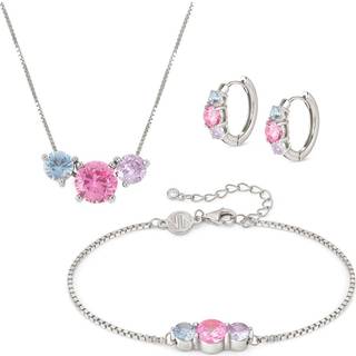 Nomination Multi Colour Wave Necklace - Silver - 46cm