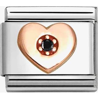 Nomination Rose Gold White Heart Charm
