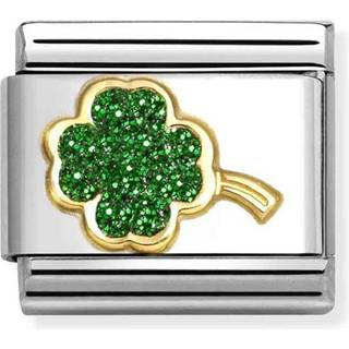 Nomination Green Four-Leaf Clover Charm