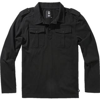 Brandit Willis Poloshirt Long Sleeve Black