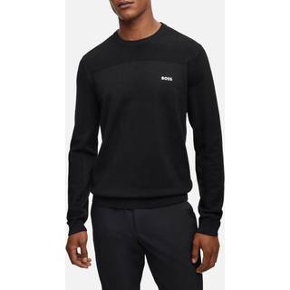 BOSS Momentum X CN Knitwear in Black | BOSS | Norton Barrie  - 3XL