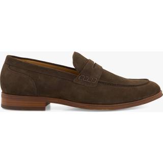 Dune London Dune London Brown Chrome Standard Fit Sulli Natural Sole Penny Loafers