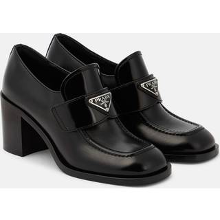 Prada Chocolate Flow leather loafer pumps - black - EU 38