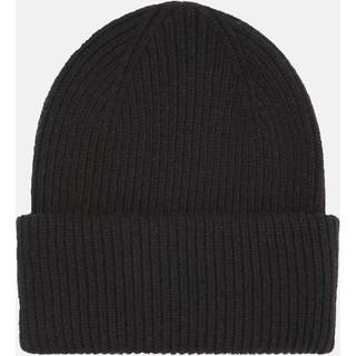 Merino Wool Hat Deep Black (One Size)