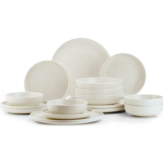 Kütahya Evora porcelænssæt 16 dele Sand